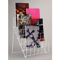 Desktop Pamphlet Rack 6 Tier - White