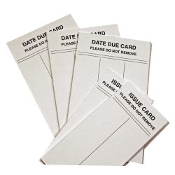 RF Date Due Card Pk 100