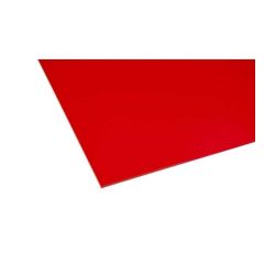 Cast Acrylic Sheet Opaque Red 1000 x 600 x 3mm