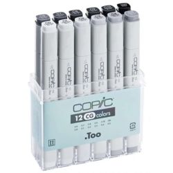 Copic 12 Piece Marker Set Cool Grey