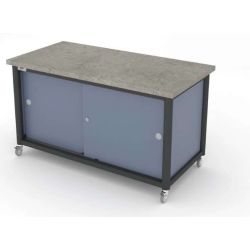 Akira™ StorageBench - Smoke Blue/Concrete Grey