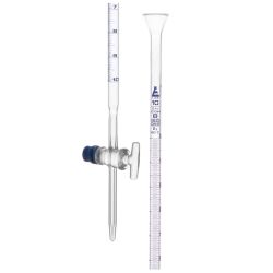 Burette, Glass Stopcock,  Blue Graduations, 10 mL 