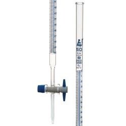 Burette, Schellbach, PTFE Stopcock, Blue Graduations, 50 mL