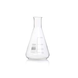 Pyrex Erlenmeyer Flask, Narrow Mouth, 500 mL