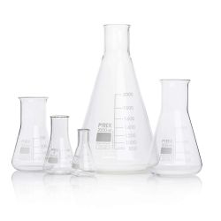 Pyrex Erlenmeyer Flask, Narrow Mouth, 1 litre