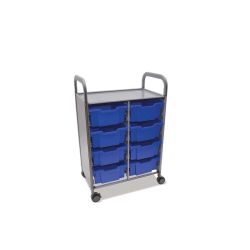 Callero Plus Trolley, 8 Deep Royal Blue Trays