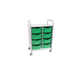 Callero Plus Trolley, 8 Deep Grass Green Trays