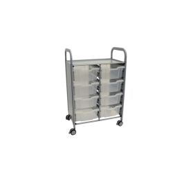 Callero Plus Trolley, 8 Deep Translucent Trays