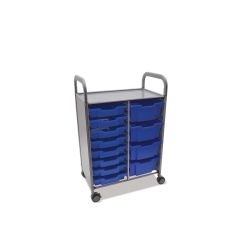 Callero Plus Trolley 8 Shallow & 4 Deep Royal Blue Trays