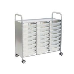 Callero Plus Trolley, 24 Shallow Translucent Trays