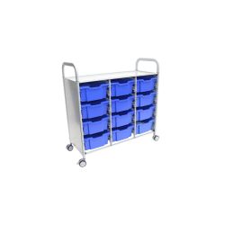 Callero Plus Trolley, 12 Deep Royal Blue Trays