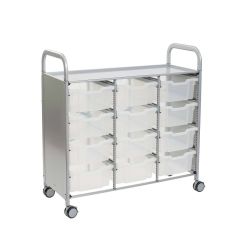 Callero Plus Trolley, 12 Deep Translucent Trays