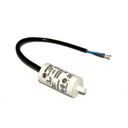 Cable End Motor Capacitor 3uF 450V