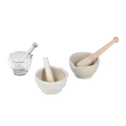 Mortars & Pestles, Glazed, 160 mm