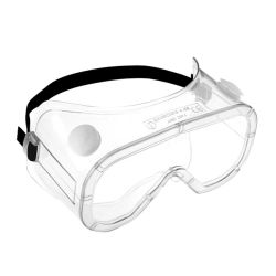 Goggles, Dust & Liquid, Clear Hard Coated Lens, Black Strap