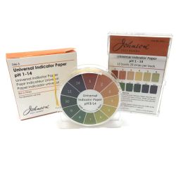 Johnson Indicator Papers, Universal Indicator pH 1 - 14, 1 Reel