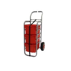 Rover Trolley, 3 Extra Deep Flame Red Trays