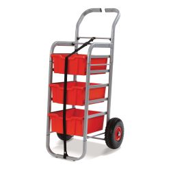 Rover Trolley, 3 Deep Flame Red Trays