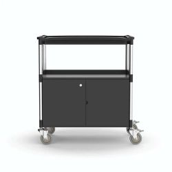 Laboratory Trolley with Lockable Cupboard