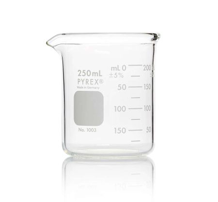 Pyrex Beakers, Heavy Duty, 250 mL