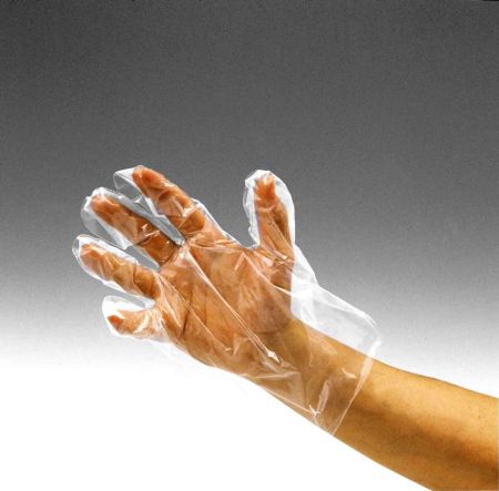 Polythene Gloves, Disposable, Medium