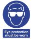 Eye Protection Safety Sign