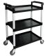 Mobile Trolley 3 Shelf Polypropylene Shelf