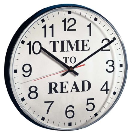 Time To Read Wall Clock - 305mm diameter