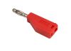 Stackable Plugs, Red, 4 mm