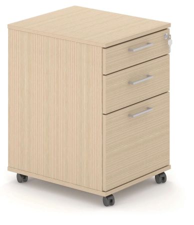 Tall under desk pedestal 2 personal drawers and 1 filling draw