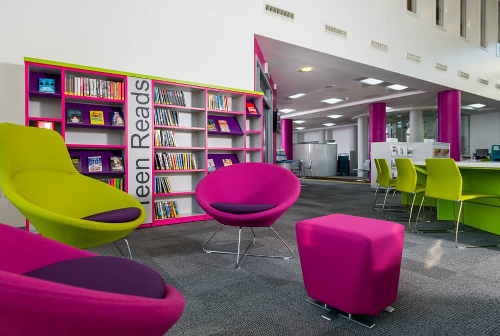 Kingston Library, has relocated and officially opened in a brand new purpose built building in the centre of the thriving Kingston Centre shopping and leisure area.